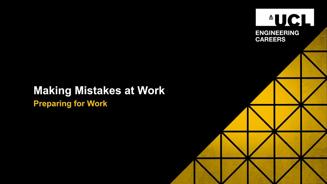 Making Mistakes at Work