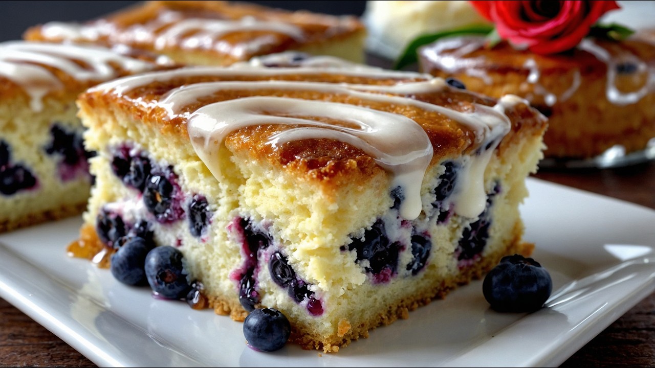 Quick Delicious Cake Recipe - Lemon Blueberry Cake! Eggless Cake - Easy Cake to make at Home!