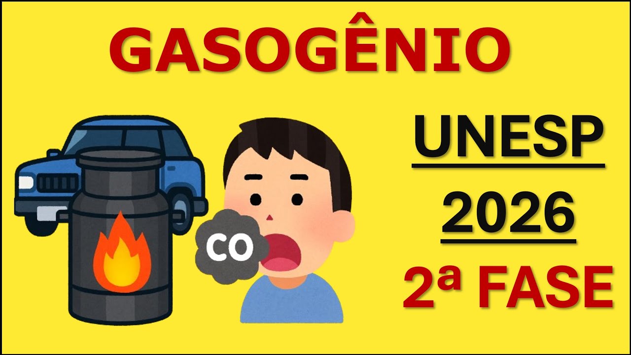 Questão UNESP 2026 - CO é Óxido Neutro? Gasogênio e Equilíbrio Químico (Kp)