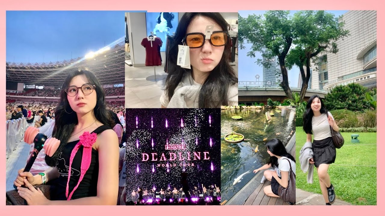 Lowkey realistic blackpink “deadline” concert vlog + strolling around jakarta🩷🚃🌦️