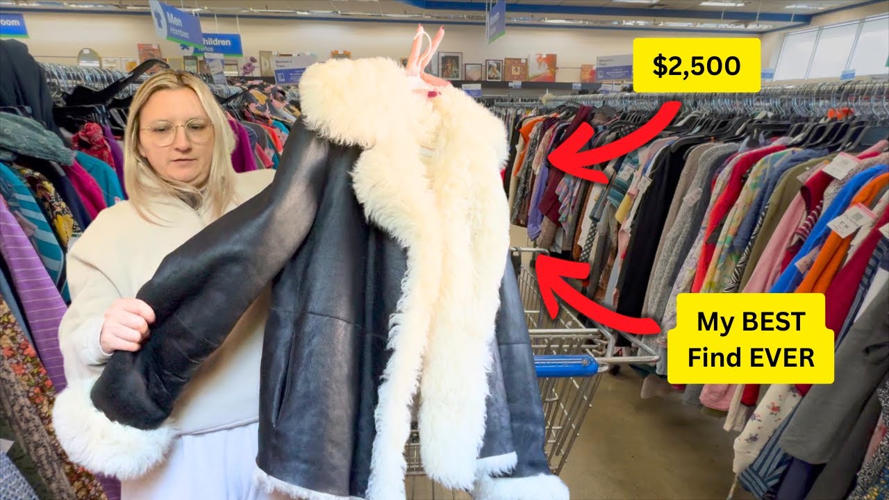 I Found an Insane DESIGNER Piece at Goodwill! Thrift With Me!