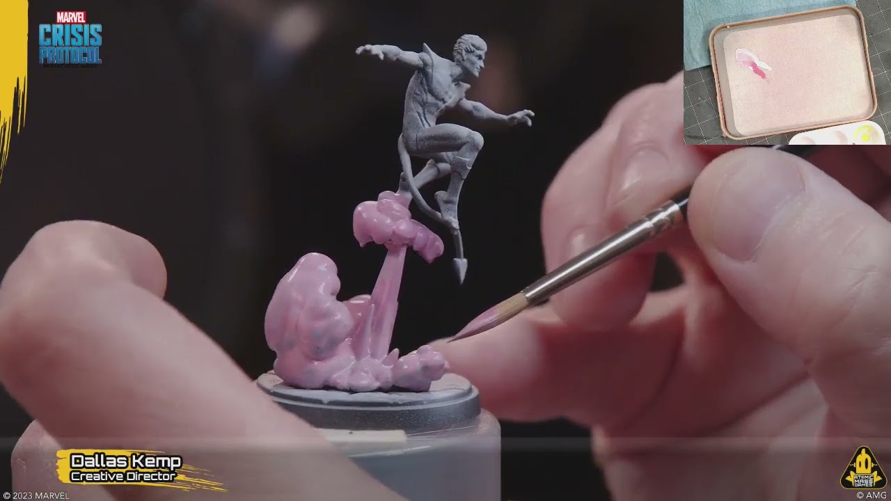 Painting Nightcrawler from Marvel: Crisis Protocol