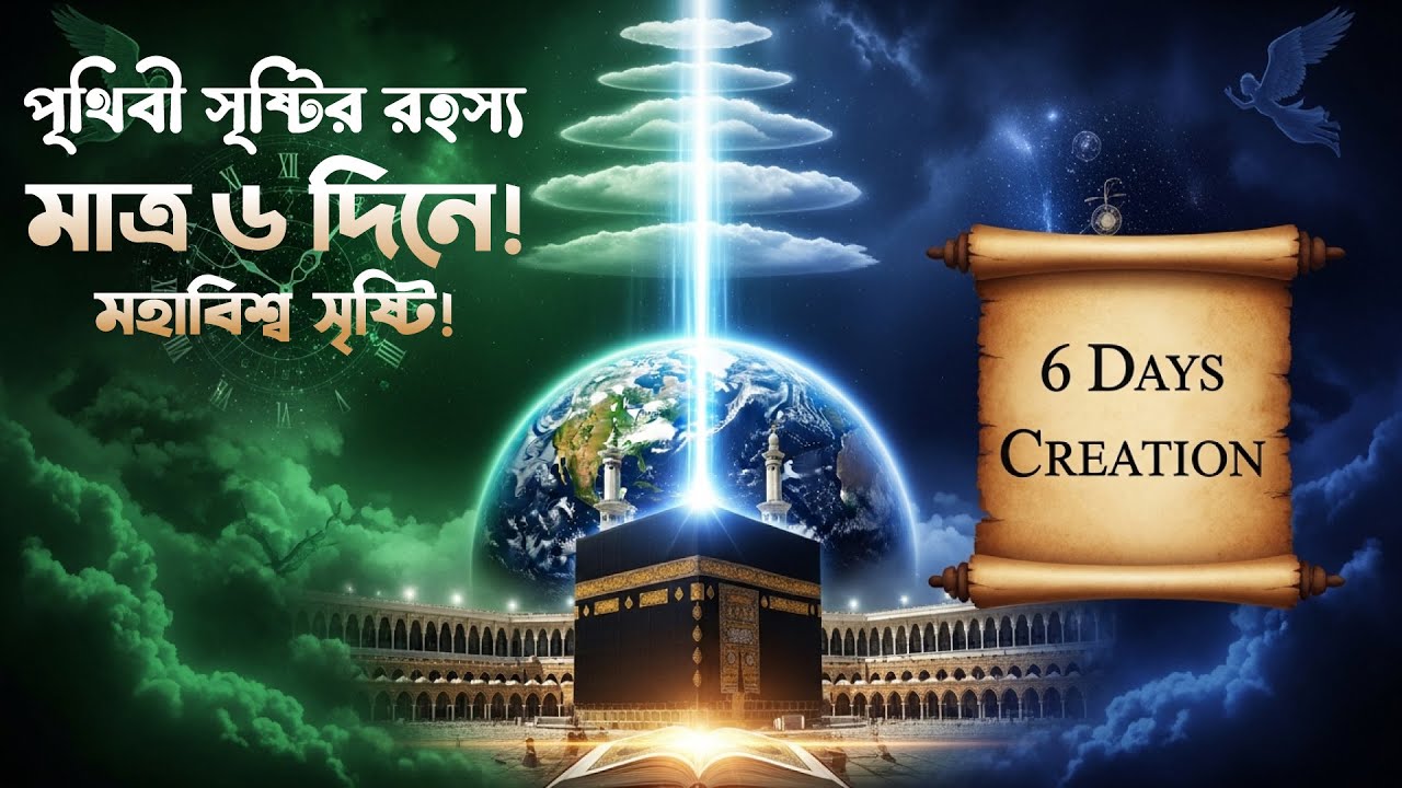 পৃথিবী ও মহাবিশ্ব সৃষ্টির বিস্ময়কর কাহিনী! ৬ দিনের সৃষ্টি রহস্য। ইসলামিক ইতিহাস BB Islamic AI