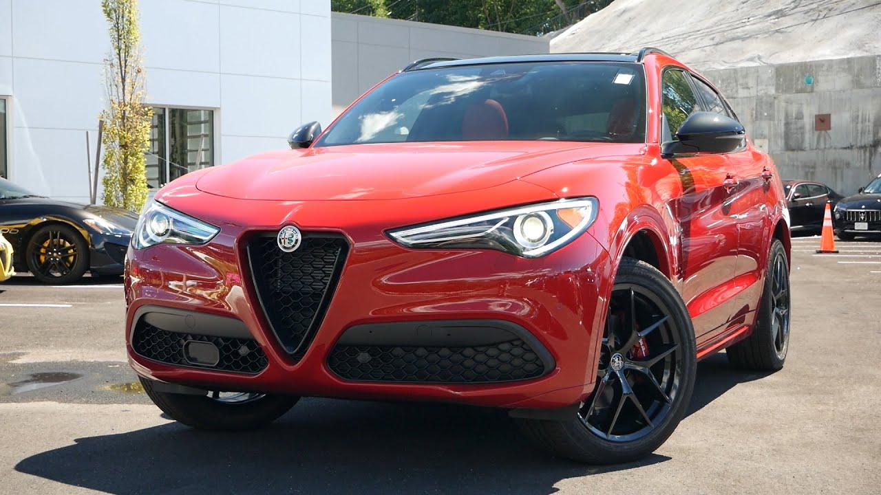 2020 Alfa Romeo Stelvio Ti Sport Review - Start Up, Revs, and Walk Around