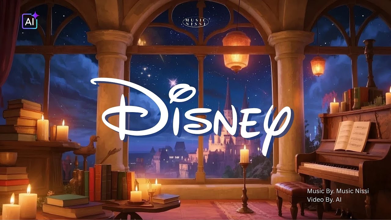 (No mid-roll)✨ Disney Piano Collection 🎹 | Relaxing Sleep Music 😴 | Calm Night Background 🌌⎮#disney 
