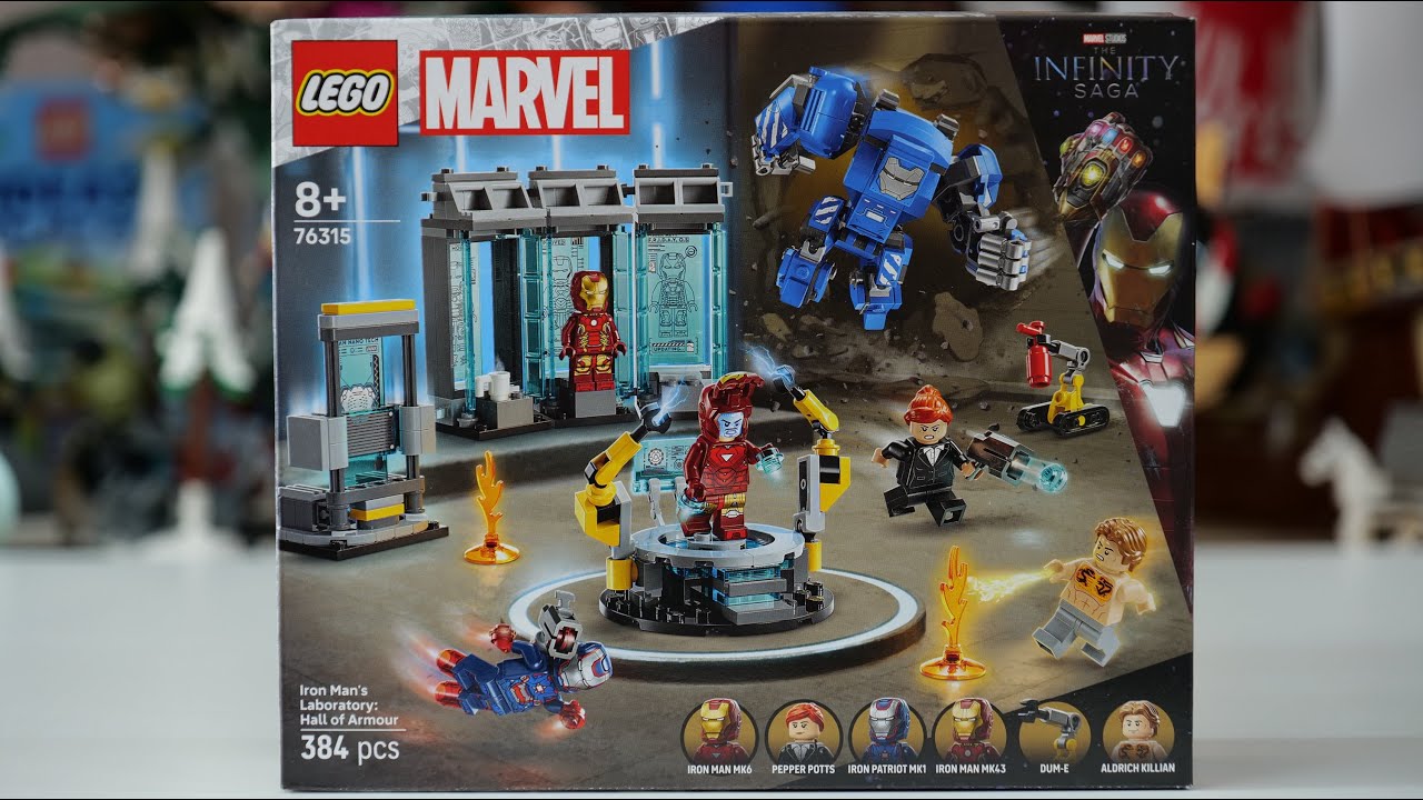 LEGO Marvel Super Heroes 76315 Iron Man's Laboratory : Hall of Armor - LEGO Speed Build Review