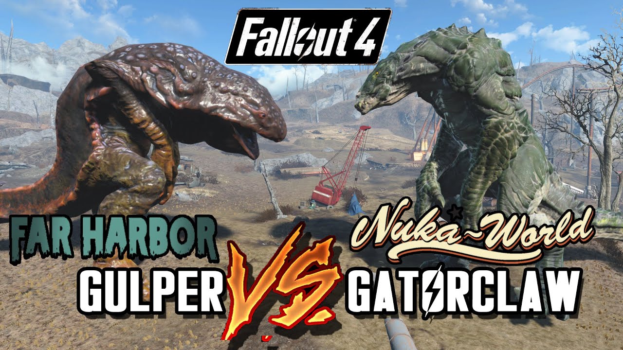 Giant GatorClaw VS Giant Gulper | Fallout 4 Nuka World Battle Arena | Battle Request
