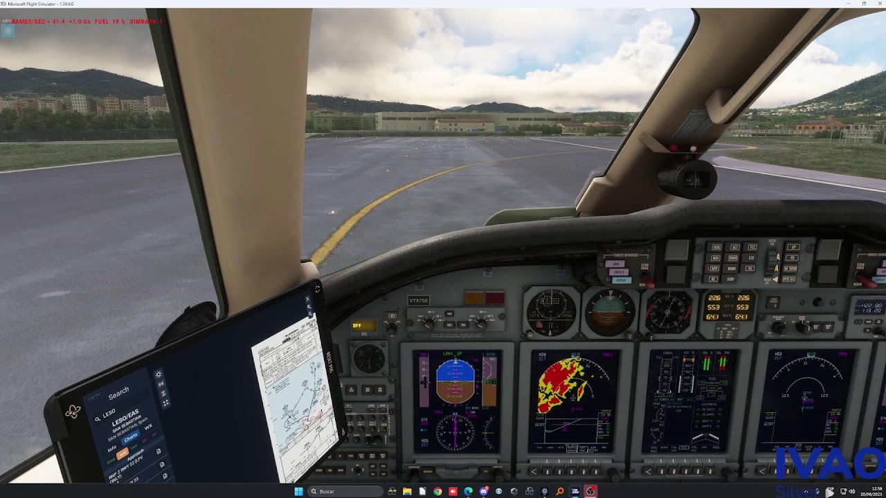 MSFS 2020 CITATION X LEMD LESO IVAO ESPAÑA