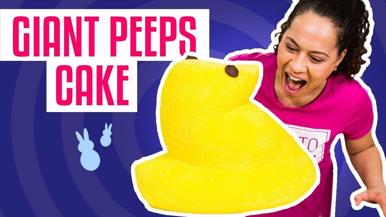 How To Make a Easter GIANT PEEP CAKE | With Yellow Velvet Cake | Yolanda Gampp | How To Cake It