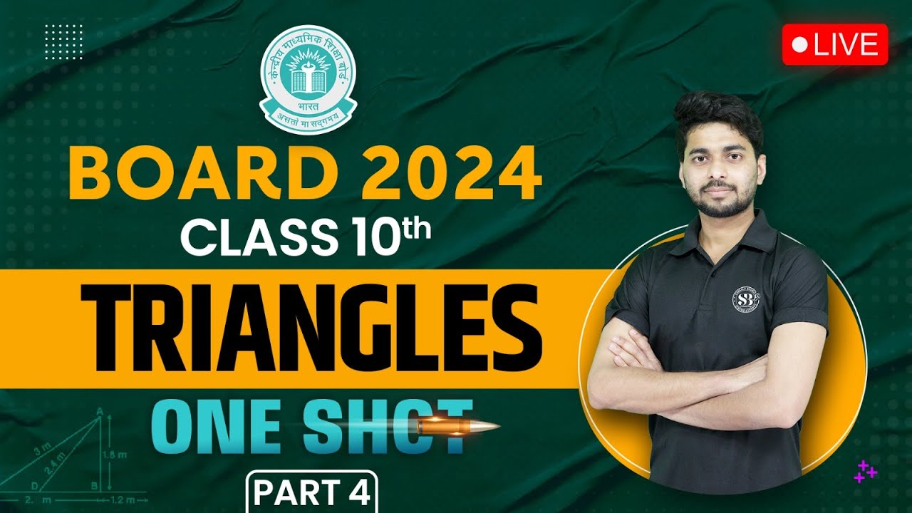 CBSE Class 10 Maths Chapter 6 | Class 10 Triangles One Shot | Toofan Series | Maths By Prince Sir #4