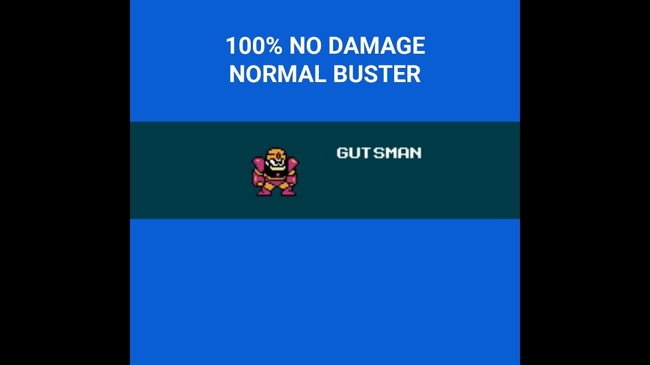 megaman 100% no damage gustman | normal buster
