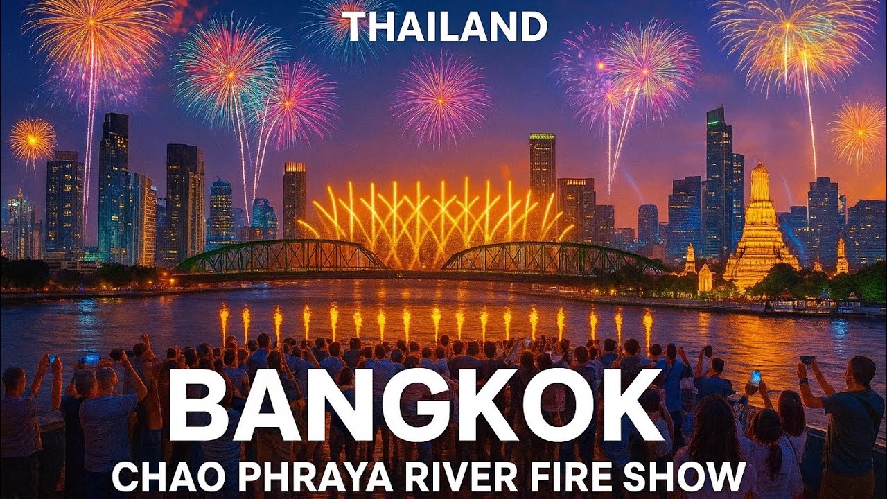 Chao Phraya River Firework Show, Bangkok | Thailand Night Vlog 🇹🇭 | Cabin Crew Vlog | Manish onBoard