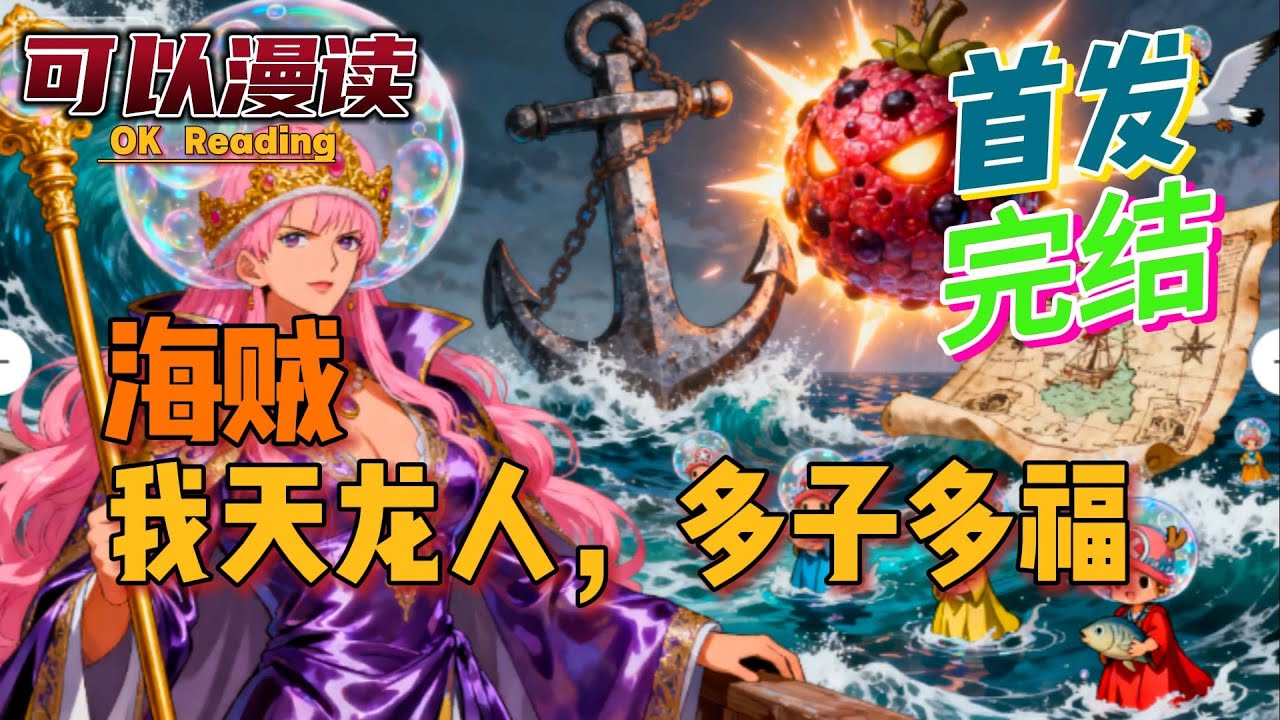 【完结】《海贼：我天龙人，多子多福》【首发】穿越成了权势滔天的天龙人。本以为可以躺平一辈子，结果发现再有不到两年多，天龙人就要被灭了！#動漫 #热血 #海贼王 #漫画解说 #一口气看完 #有声书