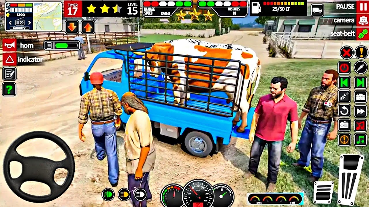 Real Zoo Animal Transport Game - Pet Animals Truck Driver - Android GamePlay