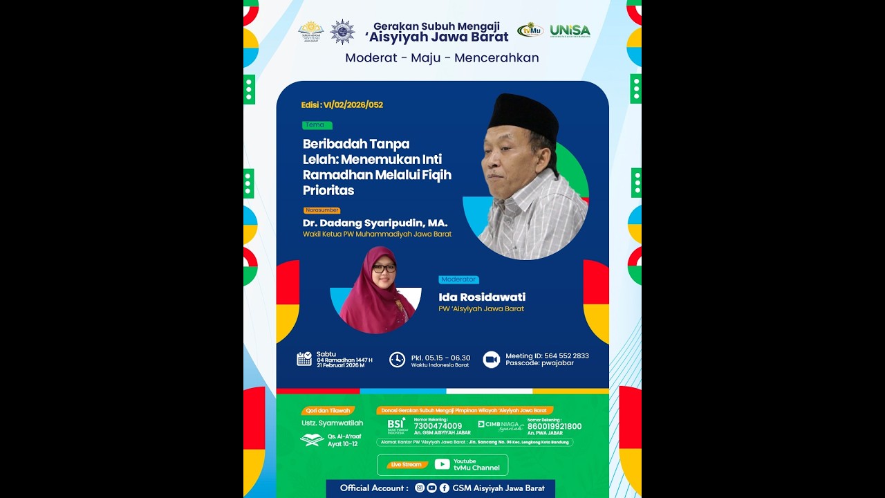 GSM | Beribadah Tanpa Lelah: Menemukan Inti Ramadhan Melalui Fiqih Prioritas