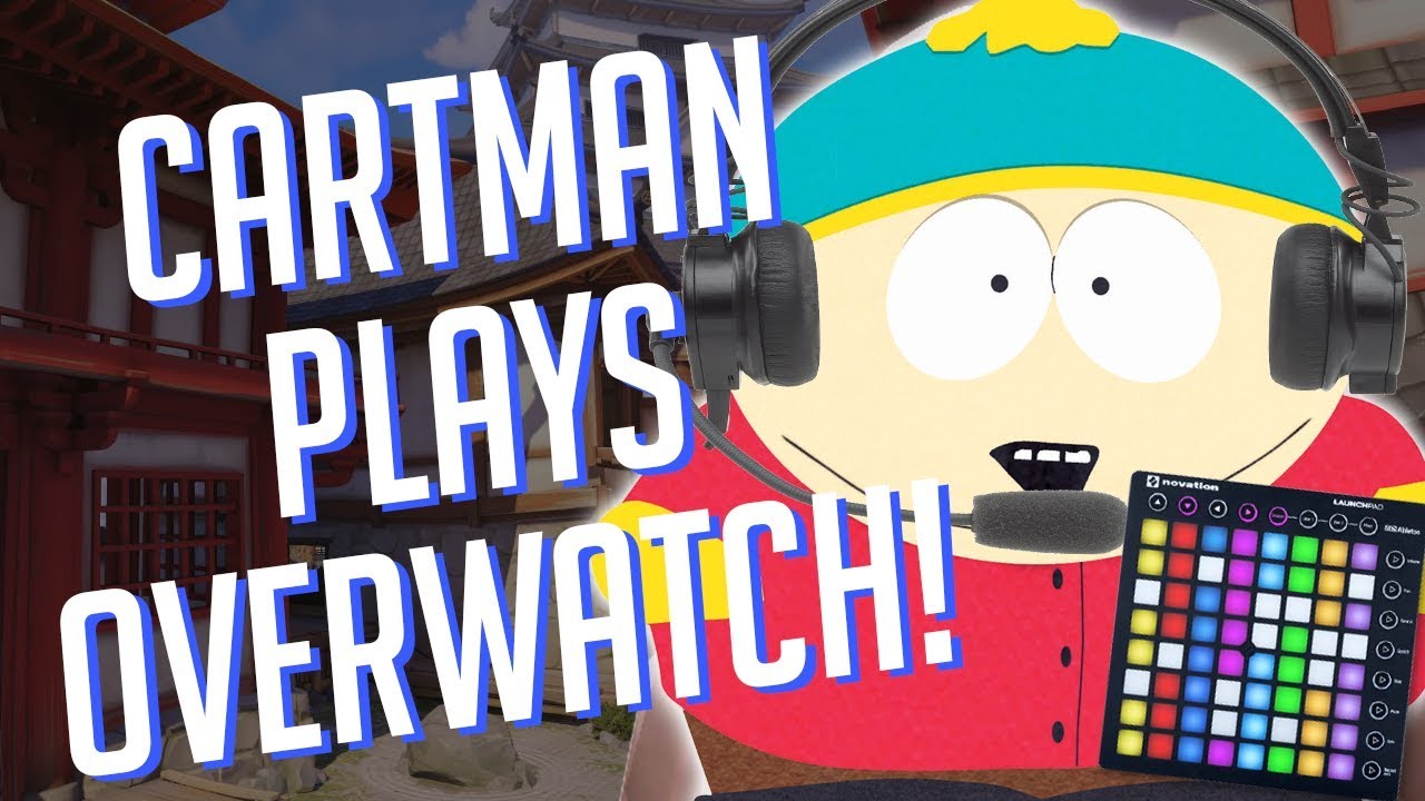 Картман играет в OVERWATCH! Шутки с саундбордом в соревновательном режиме!