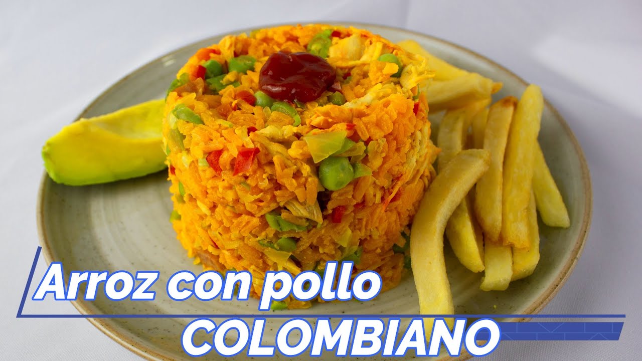 Arroz con pollo Colombiano (Receta tradicional_____**FÁCIL Y RÁPIDO**)