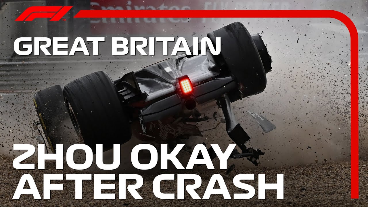 Чжоу в порядке после тяжёлой аварии в Сильверстоуне | Гран-при Великобритании 2022 года