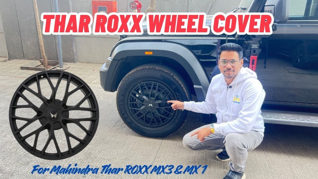Thar ROXX Wheel Covers Unboxing & Review🔥🔥 | Modified Autos ROXX Wheel Cover with Mahindra Logo!