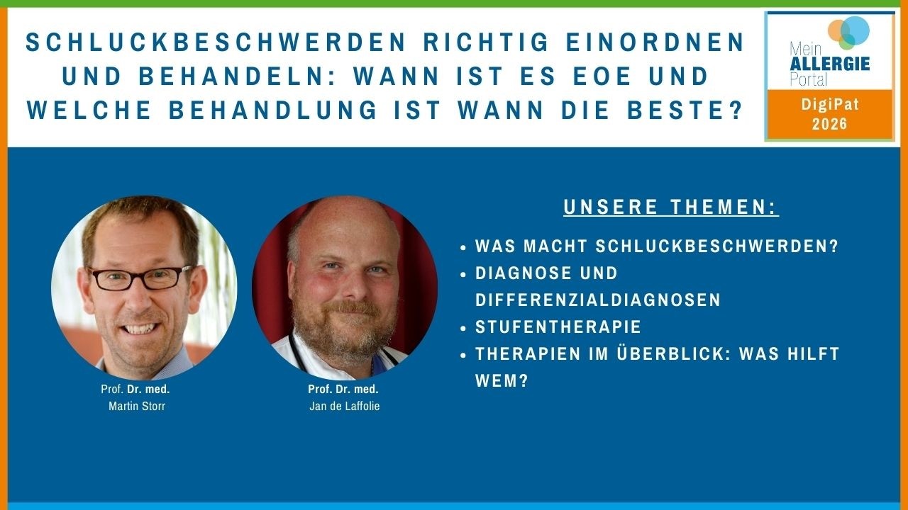 DigiPat EoE: Schluckbeschwerden richtig einordnen und behandeln!