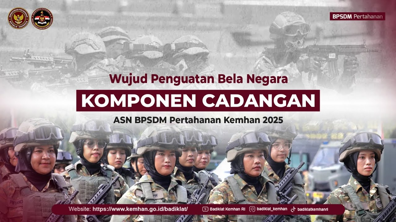Wujud Penguatan Bela Negara Komponen Cadangan ASN BPSDM Pertahanan Kemhan 2025