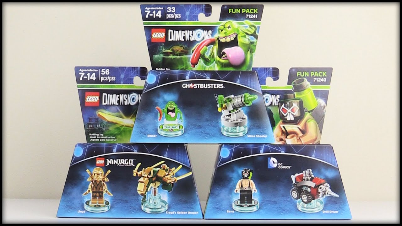LEGO Dimensions - Wave 5 Unboxings! Bane, Lloyd & Slimer