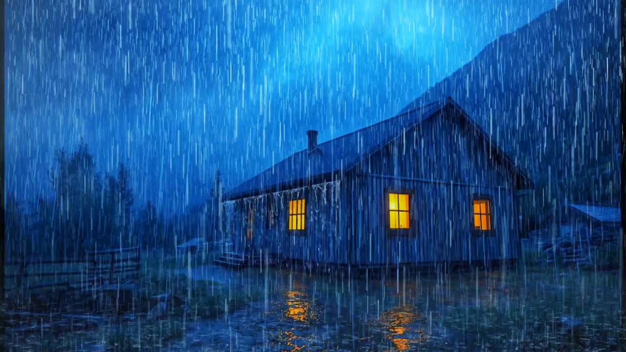 Pure Natural Rain Sounds Ambience for Deep Sleep 🌧️😴 | No Thunder, Stress Relief & Calm Night