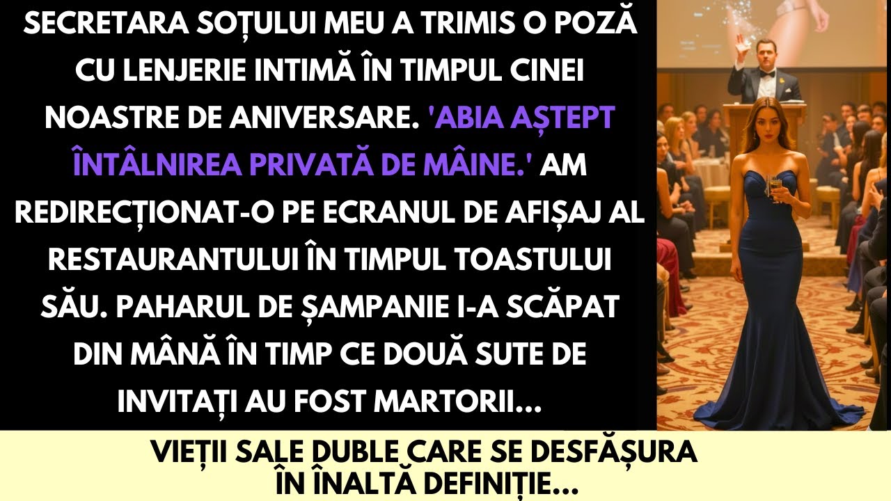 Am Trimis Fotografia în Lenjerie a Secretarei Soțului Meu pe Ecranul Restaurantului