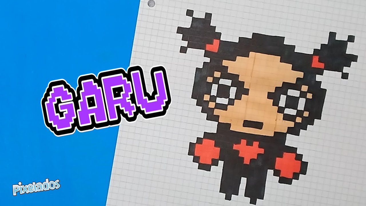 COMO DIBUJAR a GARU | how to draw Garu PIXEL ART - PIXELADOS