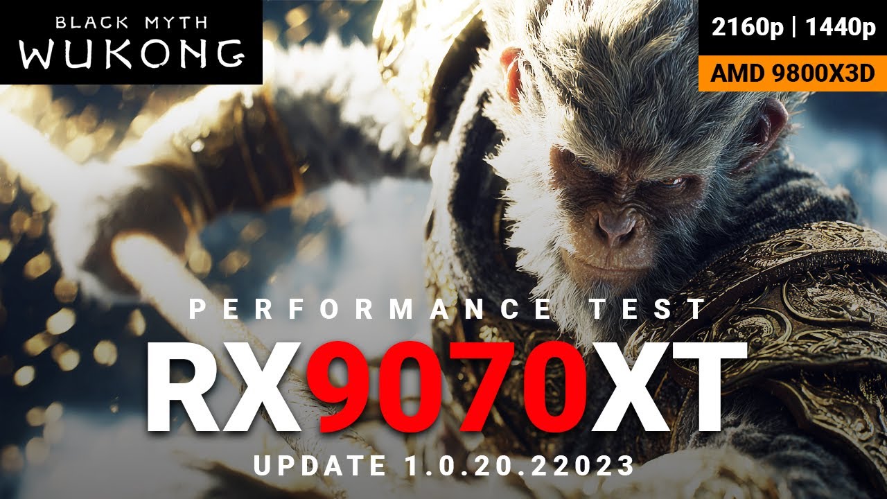 Black Myth: Wukong | FSR 4 Update 1.0.20.22023 | 9070 XT | AMD 9800X3D | 2160p, 1440p (4K/2K) Test