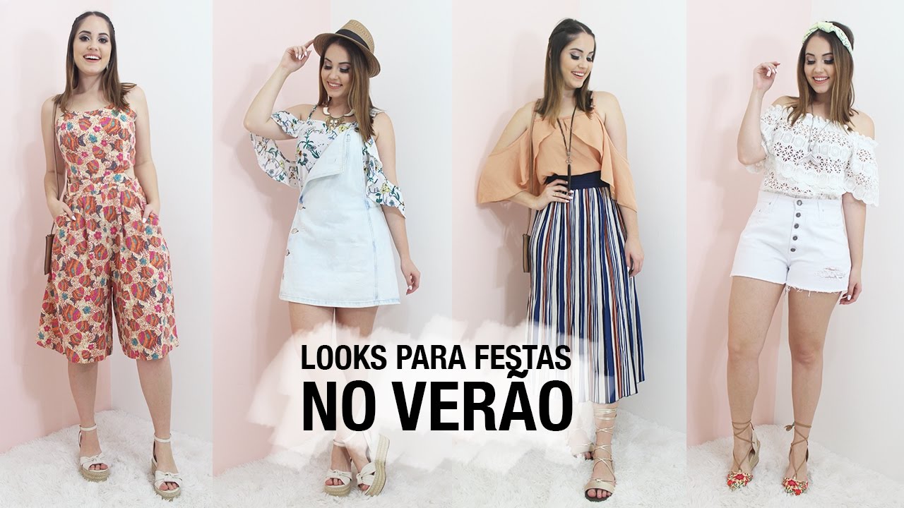 Looks para festas de VERÃO {praia, sunset, luau}