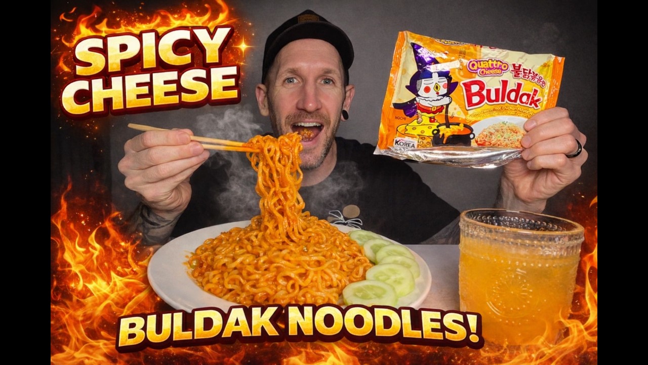 🔥 Quattro Cheese Buldak Challenge! Can I Handle The Heat?! 🧀