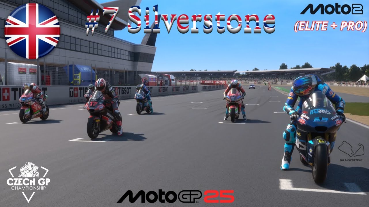 #7 BritishGP, Silverstone, Czech GP Championship z.s. - závod sk. ELITE a PRO, MotoGP 25, PS5/PS4