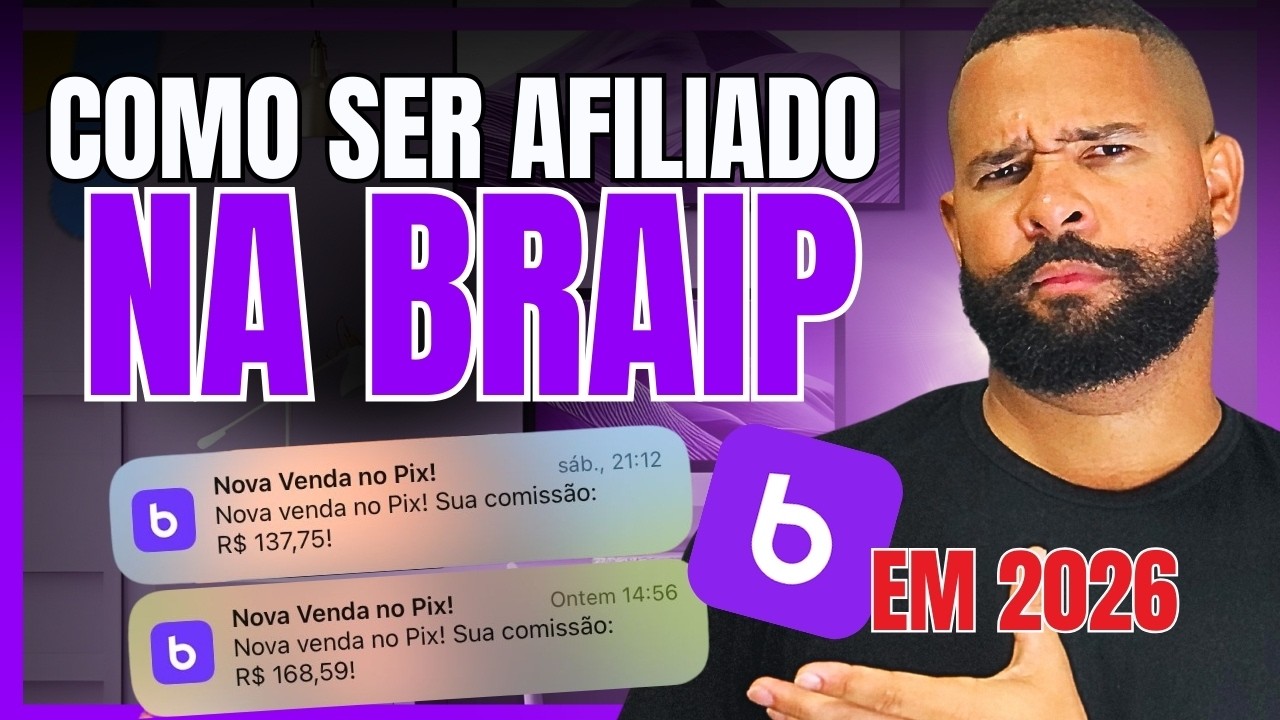 Como SER AFILIADO BRAIP EM 2026 e FAZER SUA PRIMEIRA VENDA R&aacute;pido (Guia Pr&aacute;tico Atualizado!)