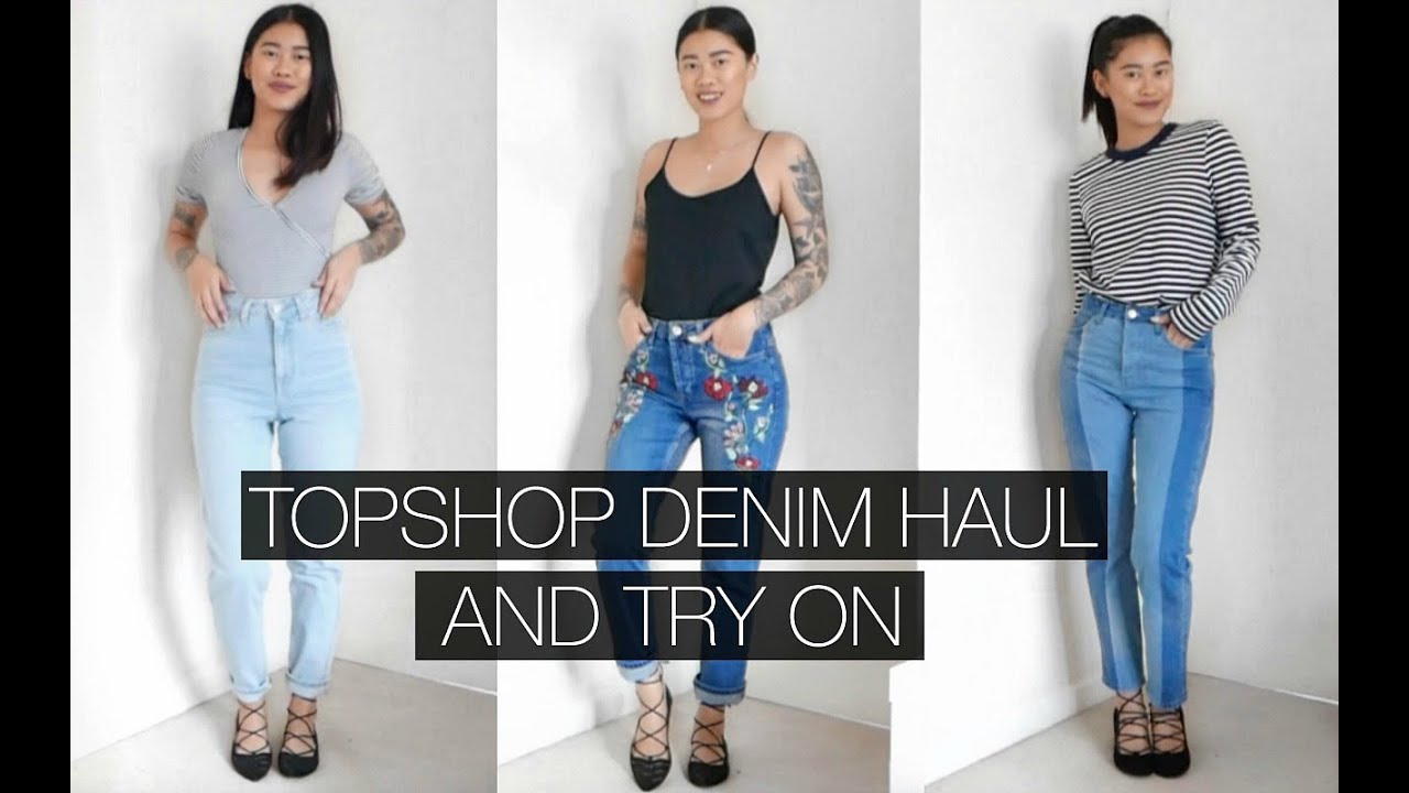 TOPSHOP DENIM HAUL AND TRY ON | IDRESSMYSELFF | AD