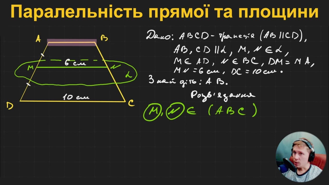 10Г1.2.4. Паралельність прямої та площини