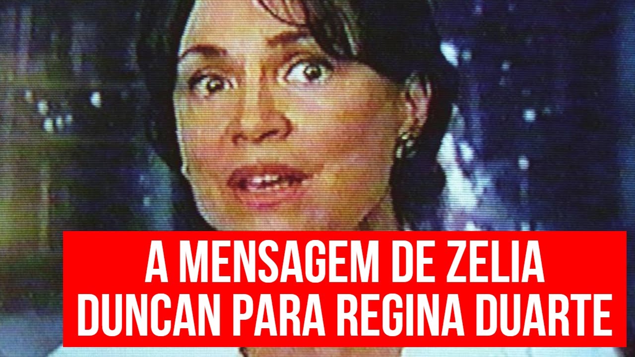A MENSAGEM DIRETA DE ZÉLIA DUNCAN PARA REGINA DUARTE!