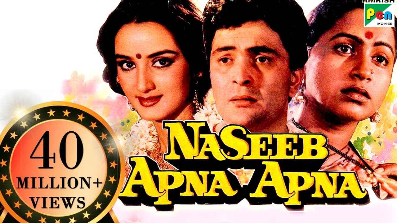 Naseeb Apna Apna | Full Hindi Movie | Rishi Kapoor, Farah Naaz, Amrish Puri, Raadhika