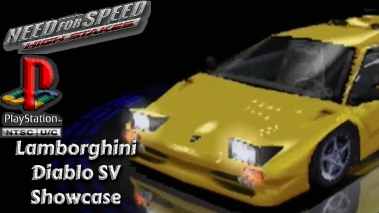 Need for Speed: High Stakes (PS1, NTSC U/C) - Демонстрация Lamborghini Diablo SV
