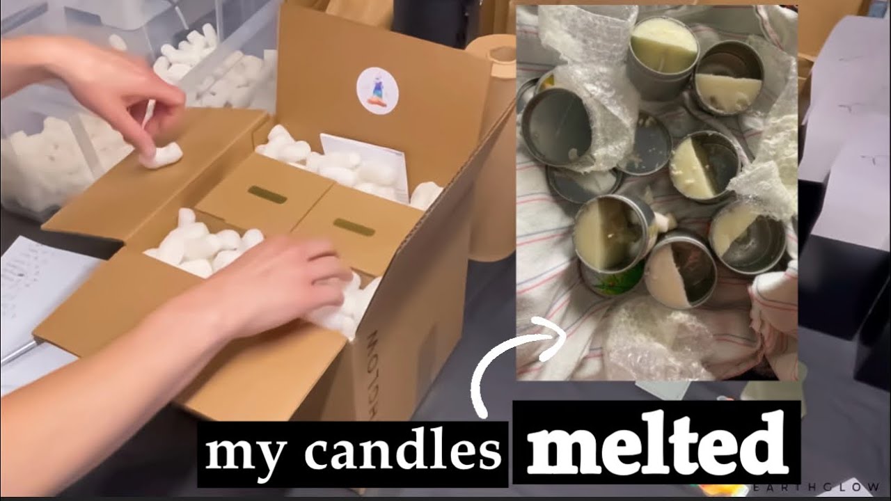 Pack Orders With Me | *story time….my candles melted*