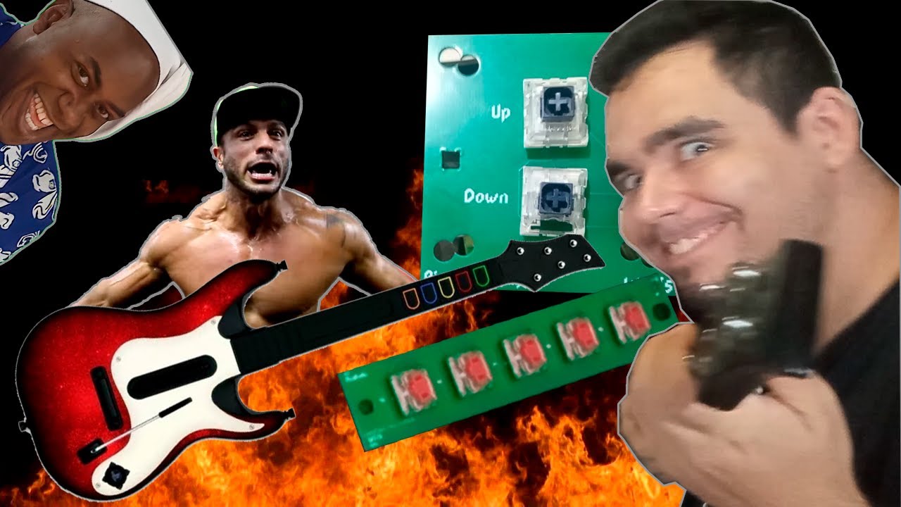 Guitarras Custom de Guitar Hero com qualidade gringa, só que no Brasil e sem pagar um absurdo!