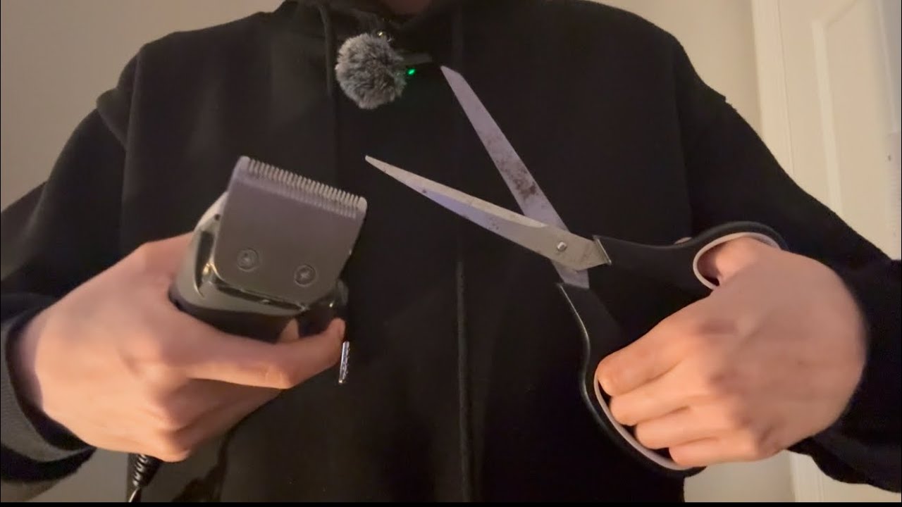Low quality haircut asmr