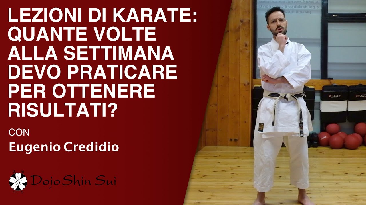 Lezioni di Karate: quante volte alla settimana devo allenarmi?