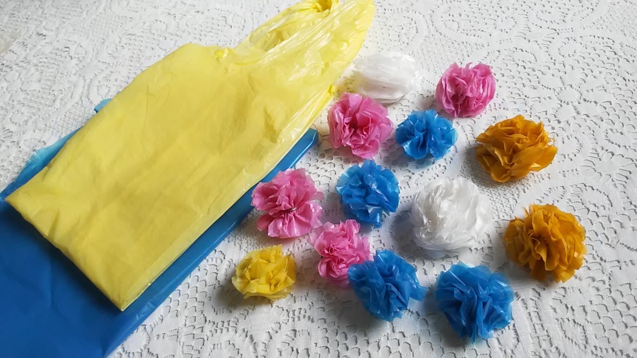 FLORES DE SACOLA PLÁSTICA - RÁPIDA E LINDA