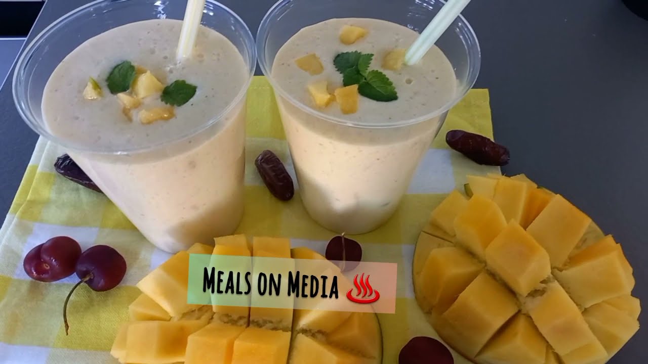 Vegan Mango Shake Recipe | No dairy no sugar milkshake