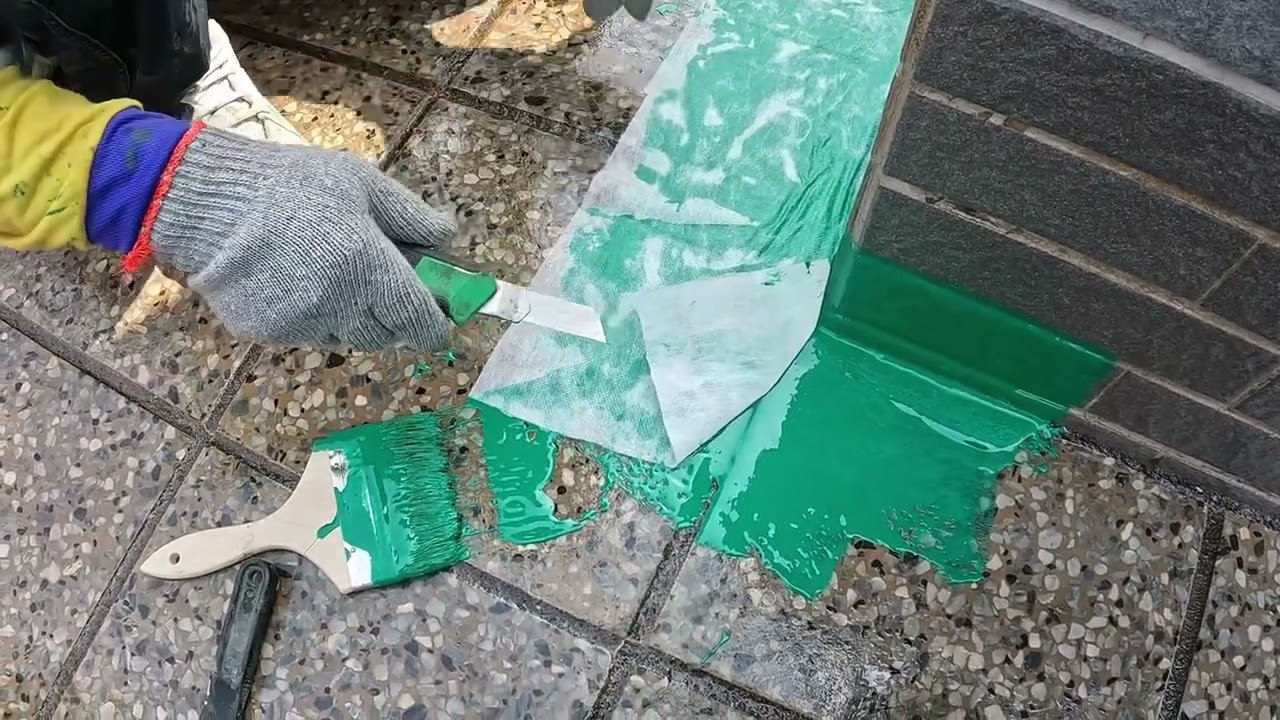 防水抓漏/如何DIY防水貼網或布/內角工法/外角工法/地板工法解說教學