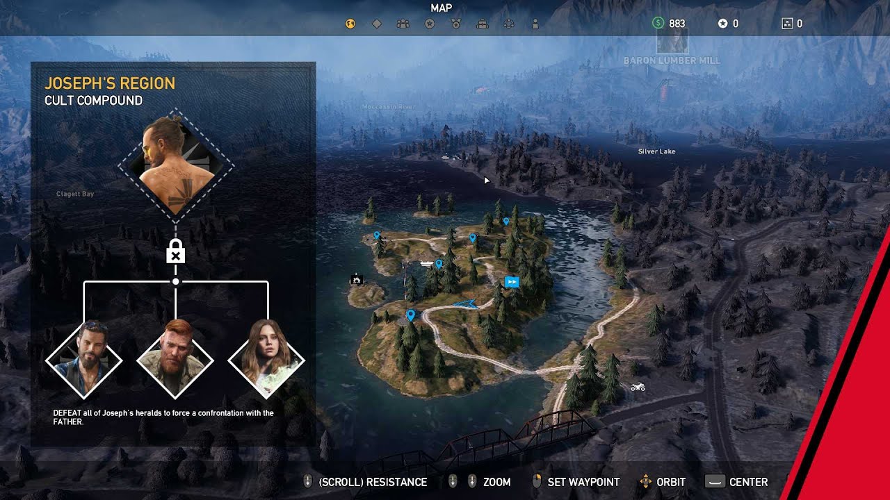 Far Cry 5 Map Screen Theme Song 1 | ( 60fps )