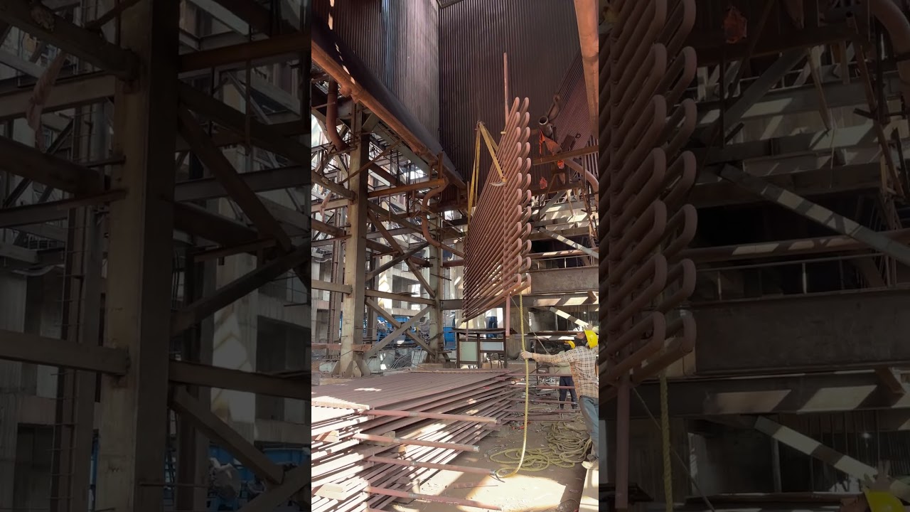 WHR Boiler FSH coils erection work