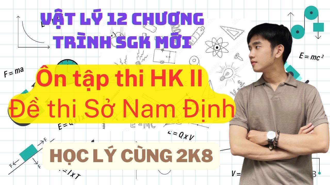 [Vật Lý 12] Ôn tập thi Cuối kì II - Đề thi cuối kì Sở Nam Định | Chương trình mới