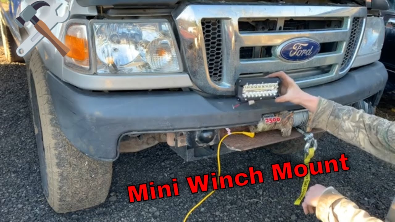 Бюджетный внедорожник Ford Ranger, сборка своими руками, крепление для лебедки и бампер, удаление...